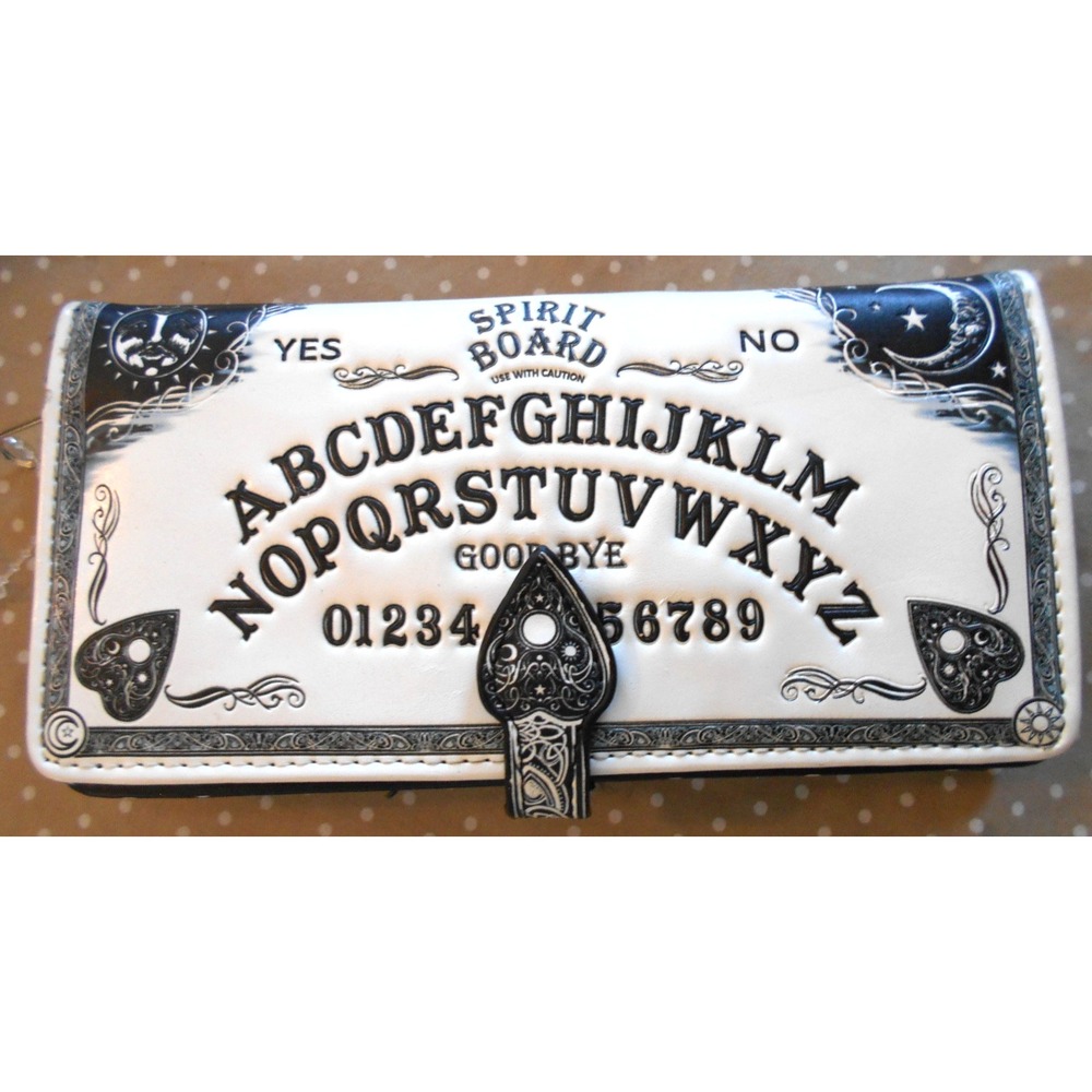 Nemesis Now Spirit Board Ouija Board 3D Embossed White Wallet Wiccan Gothic Gift
